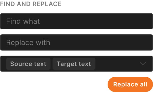 Find and replace