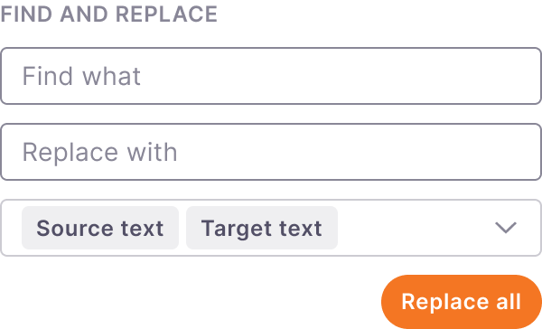 Find and replace