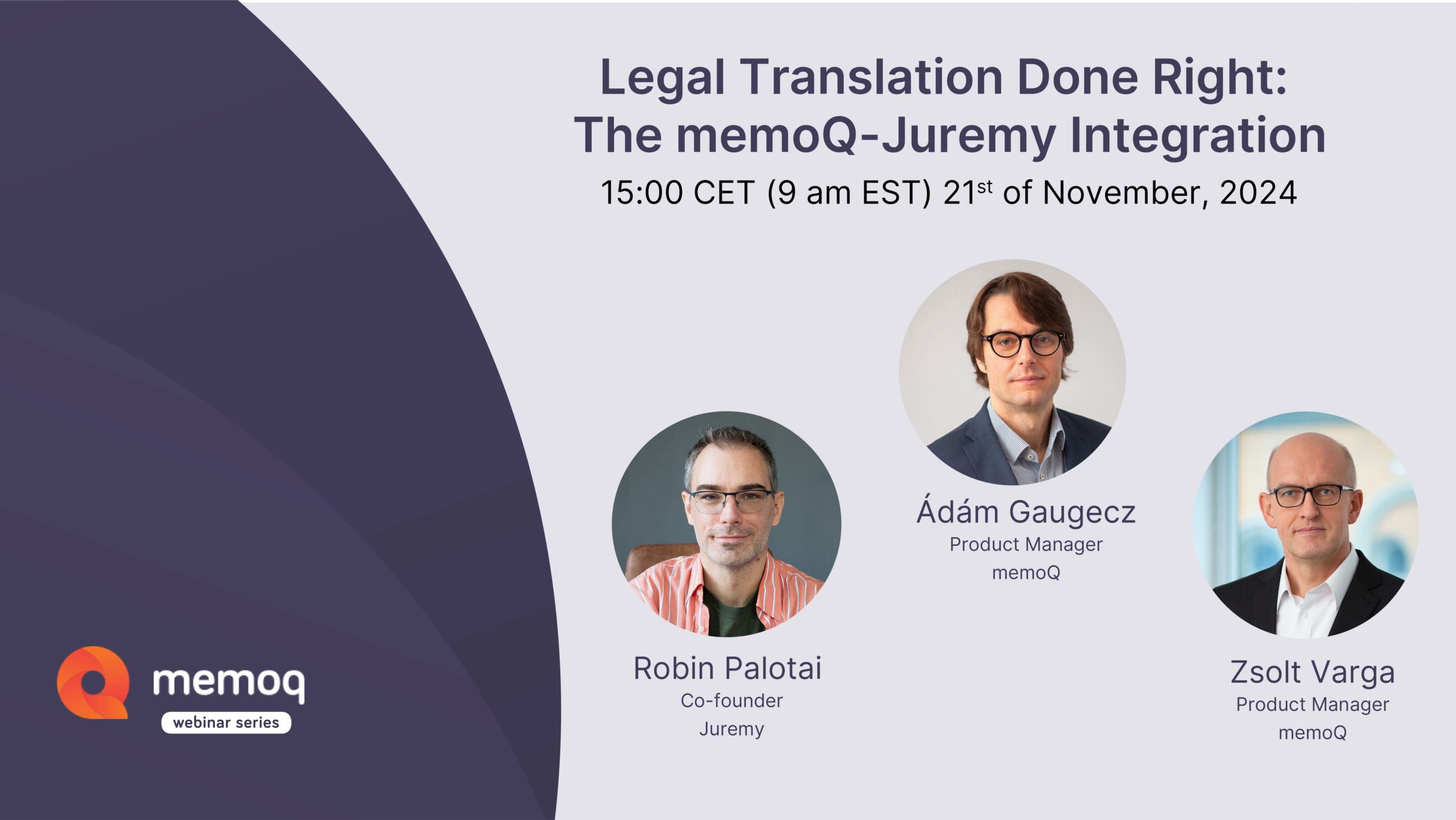 Legal Translation Done Right: The memoQ-Juremy Integration